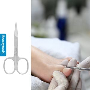 BeautyTools Nagelschaar - Stevige Nagelschaar voor Nagelhoeken, Vingernagels en Teennagels - Pedicure / Manicure Schaar - Stevig Recht snijvlak - INOX (9.5 cm) (NS-0805)