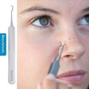 BeautyTools Blackhead Remover - Pincet Voor Verwijderen van Mee-eters - Comedonendrukker - INOX (14 cm) (BT-1055)