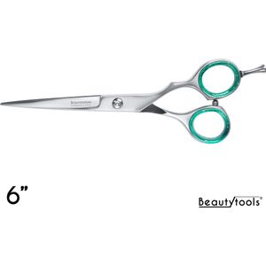 BeautyTools GOLD LINE Kappersschaar / Knipschaar Rechtshandig voor Lang Haar- Silver Long Slicer (6 Inch) - (RS-1499)
