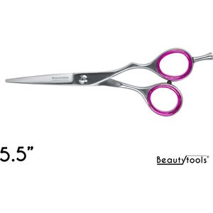 BeautyTools GOLD LINE Kappersschaar / Knipschaar Rechtshandig - Silver SliceCut (5.5 Inch) - (RS-1505)