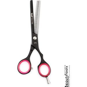 BeautyTools PRO LINE Uitdunschaar / Effileerschaar Rechtshandig Fijne Vertanding - Titan Black Thinner (6 Inch) - (RS-1536)