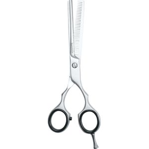 PREMIUM Beautytools GOLD LINE Kappersschaar/Professionele Effileerschaar voor dik haar  - SilverThin (5.5"") - (RS-0987)