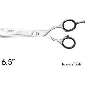 BeautyTools SILVER LINE Uitdunschaar / Effileerschaar Rechtshandig Voor Het Uitdunnen Dik haar - Long Thinner (6.5 Inch) - (RS-1611)