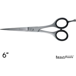 PROMO! BeautyTools GOLD LINE Kappersschaar / Knipschaar Rechtshandig voor Lang Haar - Pro Silver LongCut(6 Inch) - (RS-1666)