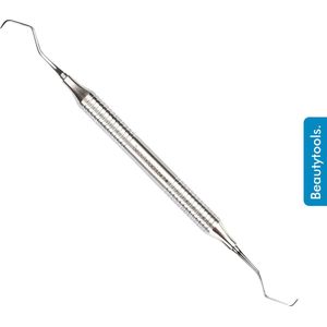 BeautyTools Tandsteenhaakje - Sterke Tandsteen- en Tandplak Verwijderaar met Afgeplatte Punt - Twee Sterke Punten - Dubbelzijdige Sonde / Scaler - Holle Buis 17 cm - (DT-2700)