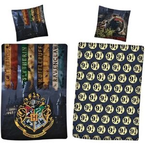 Harry Potter Dekbedovertrek, 9¾ - 140 x 200 + 65 x 65 cm - Polyester