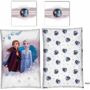 Disney Frozen Dekbedovertrek, Forest - 140 x 200 + 65 x 65 cm - Polyester