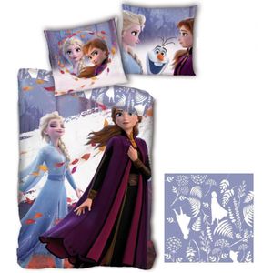 Disney Frozen Dekbedovertrek Nature - Eenpersoons - 140 x 200 cm - Polyester