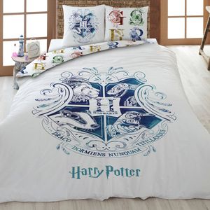 Harry Potter - Dekbedovertrek - Eenpersoons - 140 x 200 + 65 x 65 cm - Katoen