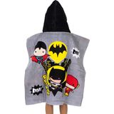 DC Comics - Badponcho - Grijs - Katoen - 60 X 120 Cm