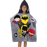 DC Comics - Badponcho - Grijs - Katoen - 60 X 120 Cm
