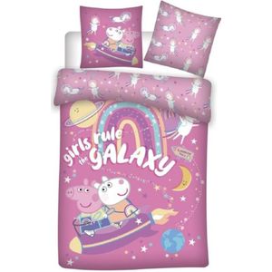Carbotex Dekbedovertrek Peppa Pig 140 X 200 Cm Roze