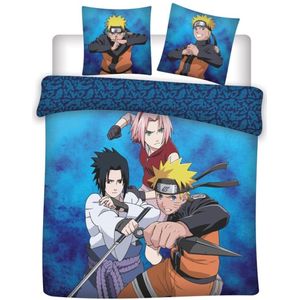 Naruto Dekbedovertrek, Jutsu - Lits Jumeaux - 240 x 220 cm + (2) 65 x 65 cm - Katoen