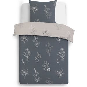 Vision Helena - Omkeerbaar Dekbedovertrek 140x200cm met 1 bijhorende sloop - 1persoonsbed - 100% katoen