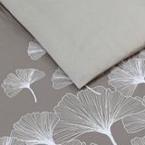 Vision - Ginko - Omkeerbaar Dekbedovertrek 200x200cm met 2 bijhorende slopen - 100% katoen
