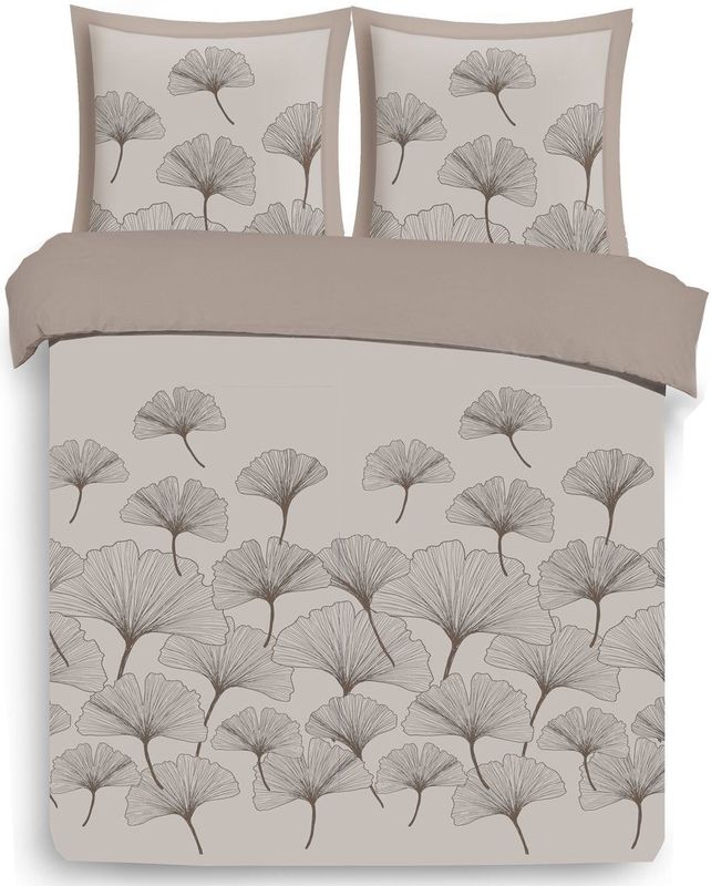 Vision - Ginko - Omkeerbaar Dekbedovertrek 200x200cm met 2 bijhorende slopen - 100% katoen