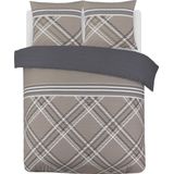 Dekbedovertrek - Grijs - Katoen - Eenpersoons