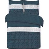 Vision - BASILE - Dekbedovertrek 260x240cm met 2 bijhorende slopen - Kingsize -  100% katoen