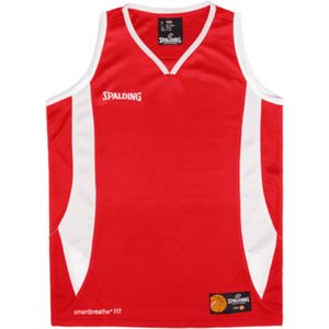 Spalding Jam Basketbalshirt Kinderen - Rood / Wit | Maat: 152