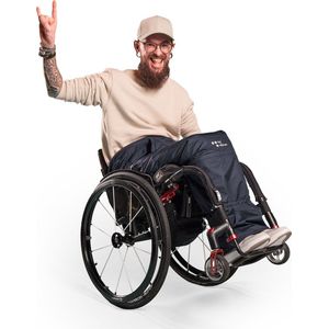 MyBlanket - Winter - Rolstoeldeken - Night Blue - Compact en Warm met Fleece