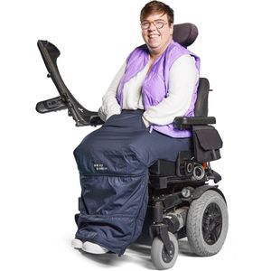 MyBlanket - Winter L/XL - Rolstoeldeken - Night Blue - Waterdicht en Warm