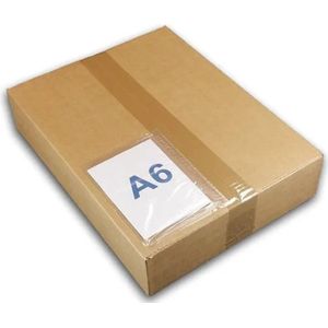 Transparante zelfklevende documentenhoesjes A6- Packing List enveloppen - Paklijstenvelop - 'Packing list' C6 16,5 x12,2 cm 1000 stuks
