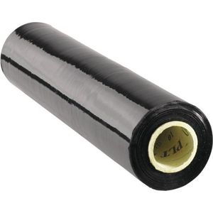 Wikkelfolie- 50cm x 300m -20ym -100% recyclebaar - zwart – 1 stuk