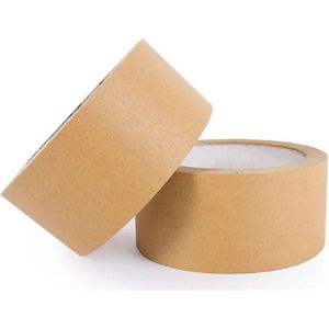 2 x Ecologische Papieren Tape / Papieren Plakband / Tape Kraftpapier / Ecotape / Paper Tape / Papiertape / Papier tape