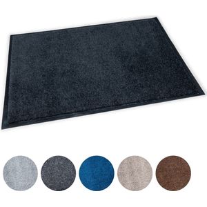 Deurmat binnen Studio M - CLASSIC PRO - Droogloopmat binnen 60x80 cm - ZWART - Schoonloopmat - Antislip Deurmat - Inloopmat - Deurmat voor binnen of buiten - Verschillende Afmetingen en Kleuren