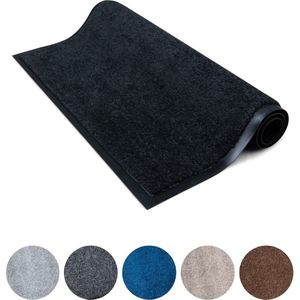 Deurmat binnen Studio M - CLASSIC PRO - Droogloopmat binnen 80x150 cm - ZWART - Schoonloopmat - Antislip Deurmat - Inloopmat - Deurmat voor binnen of buiten - Verschillende Afmetingen en Kleuren
