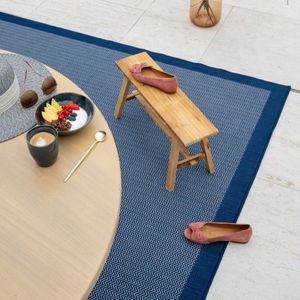 Luxe Buitenkleed Studio M – HARMONY – Dubbelzijdig Vloerkleed Buiten – Buitentapijt 190x280 cm – Donkerblauw – Tuintapijt met Omkeerbaar Design - 100% gemaakt in België