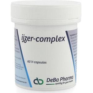Ijzer - Complex - 60 Capsules - Verrijkt met Vitamine C en B12
