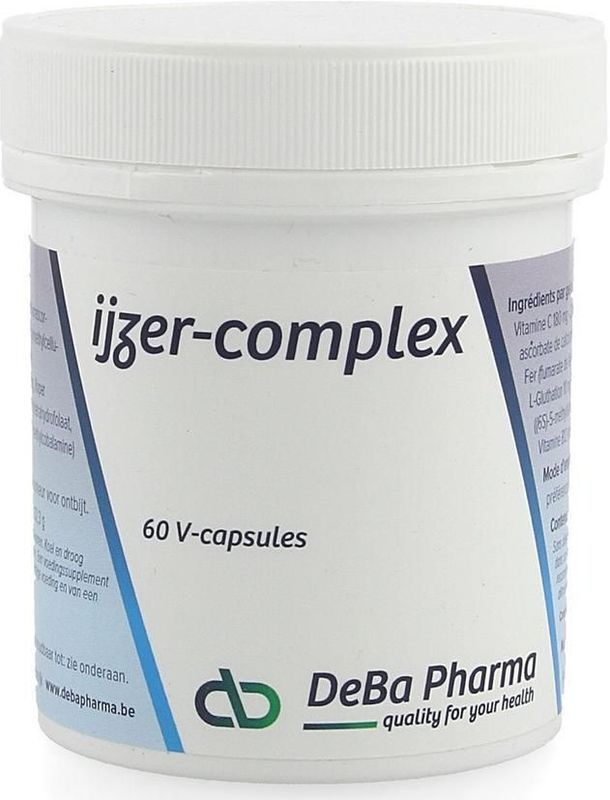 Ijzer - Complex - 60 Capsules - Verrijkt met Vitamine C en B12