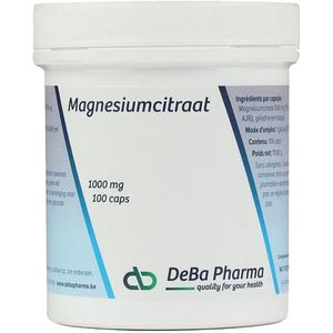 Deba Magnesiumcitraat 1000mg Capsules 100 stuks