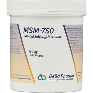 Deba MSM-750mg Capsules 240 stuks