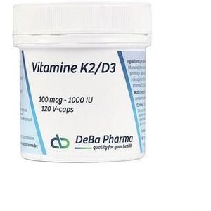 Vitamine K2/D3 100 Mcg/1000 U.I Caps 120  -  Deba Pharma