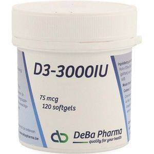 DeBa Pharma D3-3000 IU 120 Capsules
