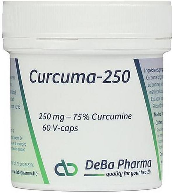 Deba Curcuma 250mg Capsules 60 stuks