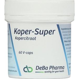 Koper - Minerale Supplement - 100 Capsules - Voedingssupplement