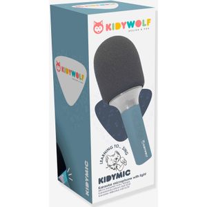 Kidywolf - KIDYMIC - Karaoke Microfoon - Blauw - Bluetooth - Met LED-effecten