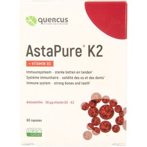 Calcium - AstaPure® K2 - Vitamine D3 - K2VITAL® - 60 Capsules
