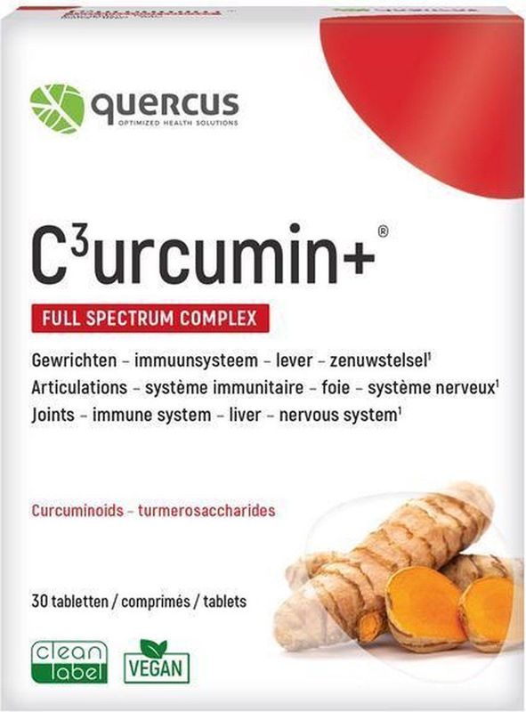 Quercus - Curcumin Plus - Tabletten - 30 Stuks - Hoogwaardig Voedingssupplement