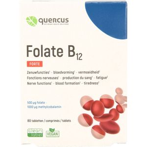Quercus folate B12 80 tabletten