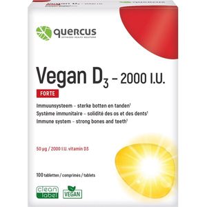 quercus Vegan D3-2000 i.u. 100 Tabletten