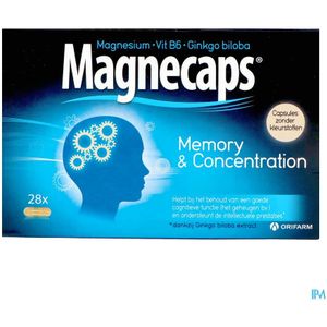 Voedingssupplement - Magnesium - Vitamine B6 - Ginkgo - Capsules