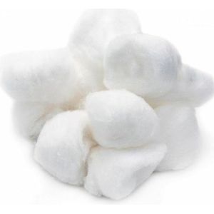 Wattenbollen Wit 250 stuk - Verbandwatten -  Wattenbollen van 0.8 g - Wattenschijfjes - Absorberende wattenbollen - Uit zuiver katoen - Voordeel verpakking 250 stuks