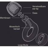 Loop - Experience 2 Plus - Herbruikbare Oordoppen - Geluidsdemping 17 dB