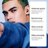 Loop - Experience 2 Plus - Oordoppen - Transparant - Herbruikbaar - Geluidsdemping 17 dB