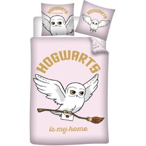Harry Potter - Dekbedovertrek - Hogwarts is my home - dekbedovertrek - 140 x 200 + 63 x 63 cm - Polyester