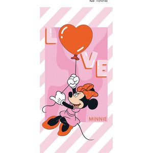 Minnie Mouse strandlaken - 100% katoen - Disney badhanddoek - 140 x 70 cm.